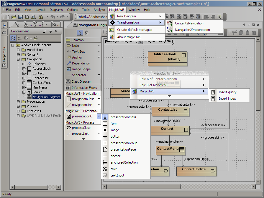 old MagicUWE Screenshot