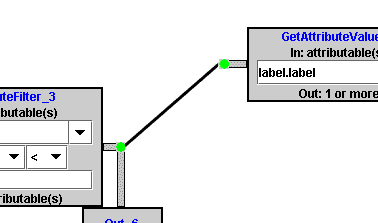 A line connector used for layout purposes.