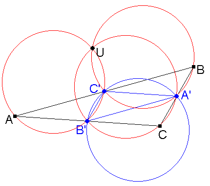 Fig.
3: the same for obtuse-angled triangle ABC